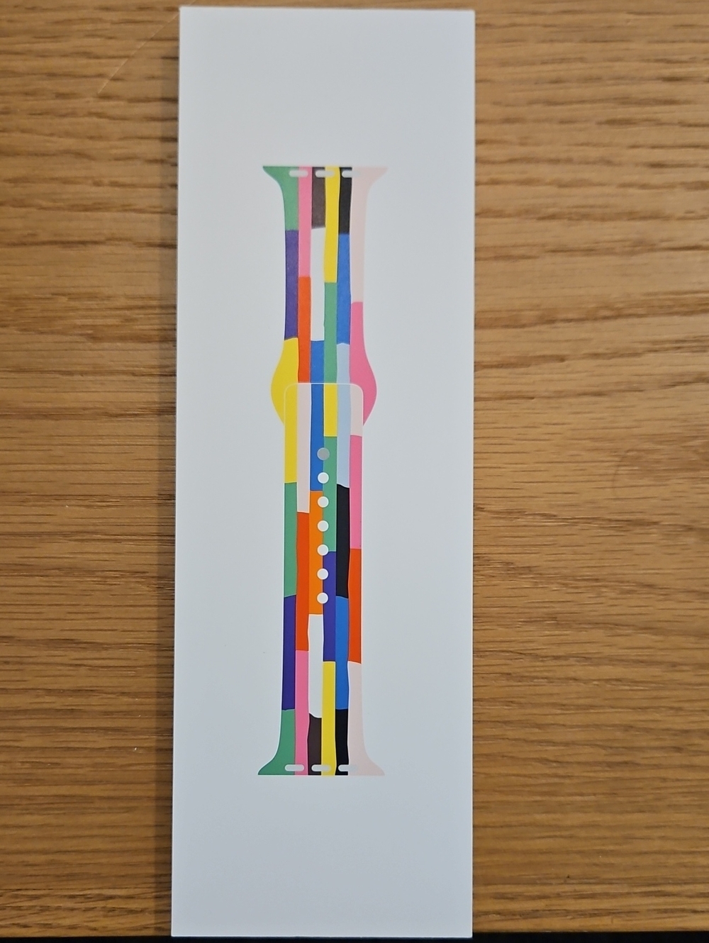 NEW, in Box, Apple Pride Multicolor Silicone Band, 46mm